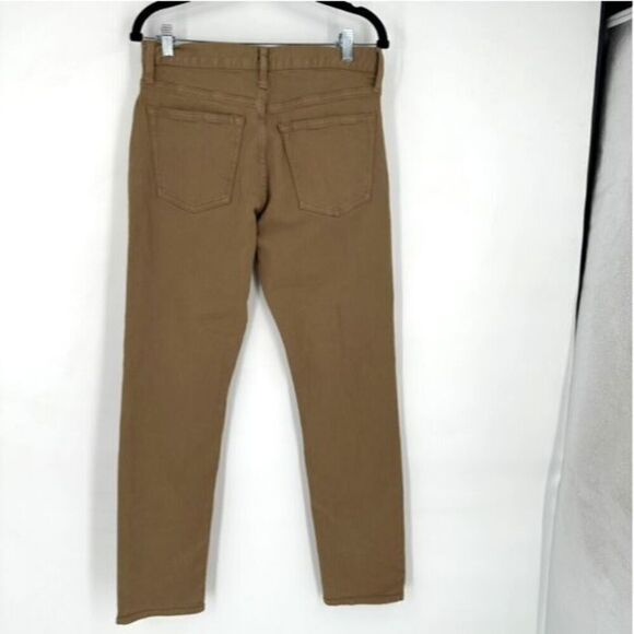 NWT Old Navy Men's High-Rise Slim Built-In Flex Pants Dark Khaki Size 30 x 32 - Picture 3 of 14